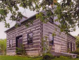 Sayers log house - click for larger image